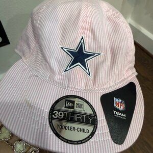Dallas Cowboys Official NFL Reversible Girls Hat Toddler | Pink & Blue